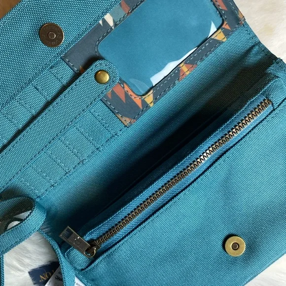 PENDLETON SUMMERLAND BRIGHT CANOPY CANVAS CROSSBODY WALLET - Picture 5 of 6